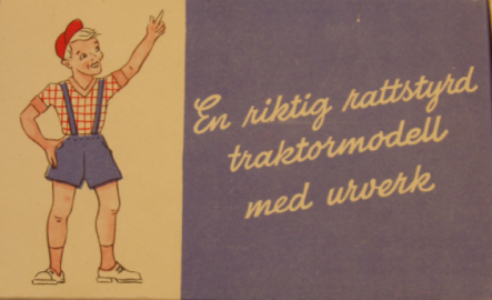 Leksakstraktor. Massey Harris 20K